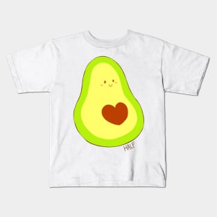 Half Avocado Couple Pair - Left Kids T-Shirt